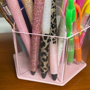 Pink Desk Organizer